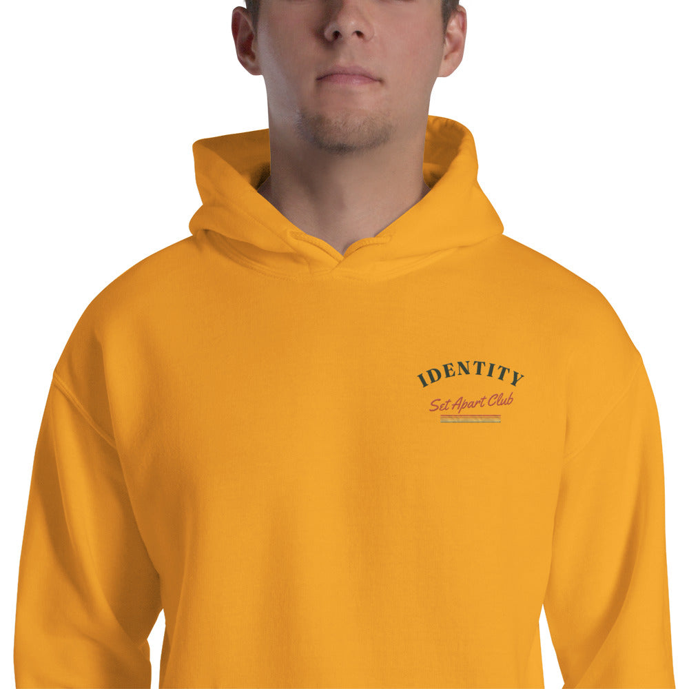 Identity Original Clubhouse Crest Hoodie in Tangerine Sunset