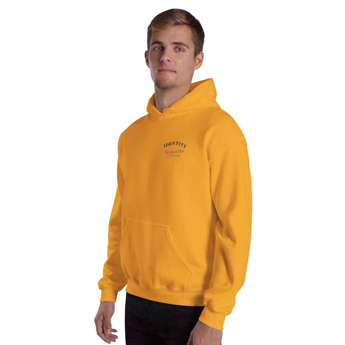 Identity Original Clubhouse Crest Hoodie in Tangerine Sunset