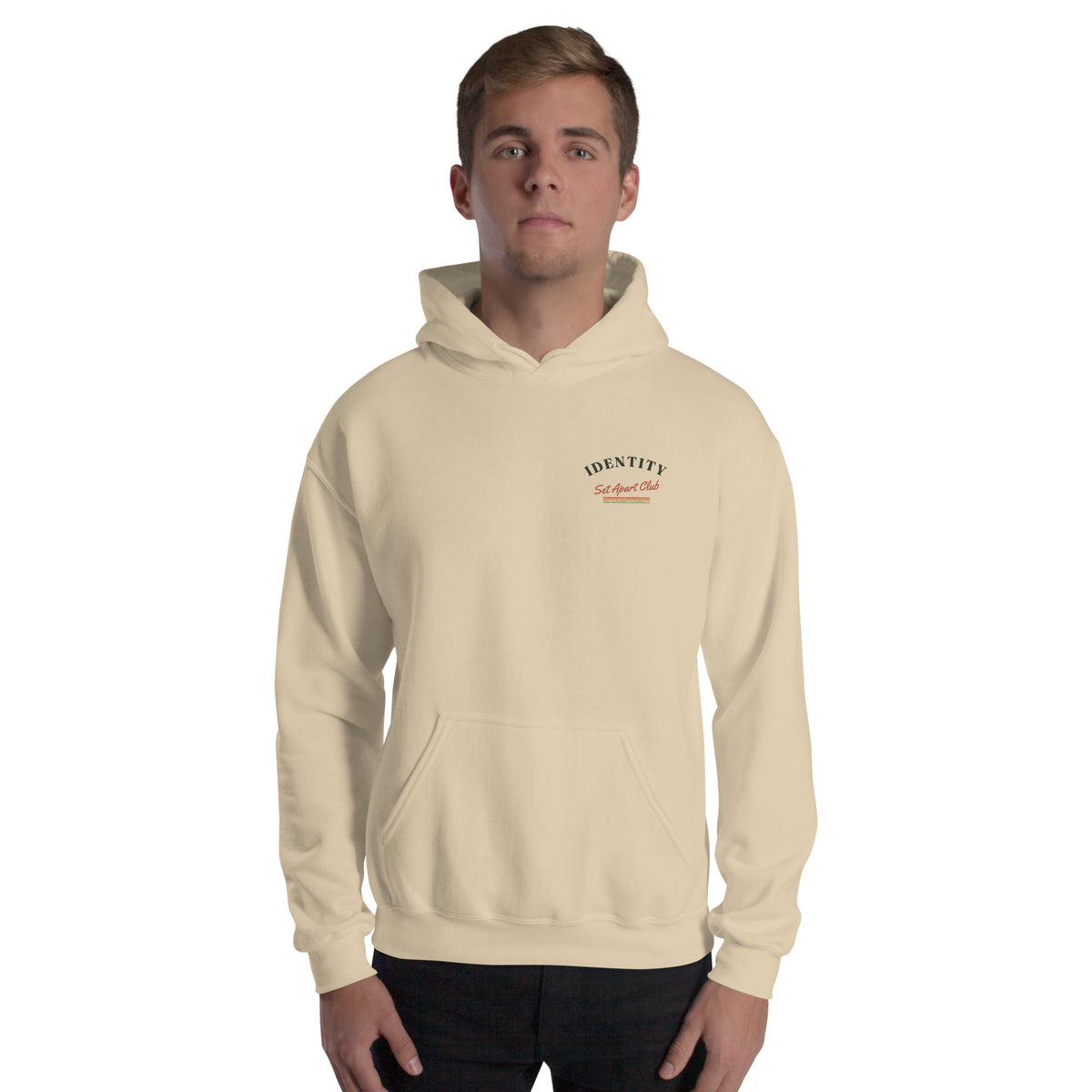 Identity Set Apart Club Embroidered Hoodie in Clubhouse Cream